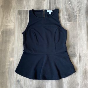 Women’s Old Navy peplum top - black